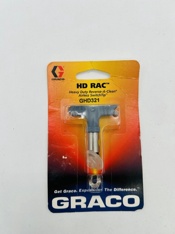 Graco HD RAC GHD321 Reverse-A-Clean Airless Spray Gun Tip 7400 PSI Heavy Duty