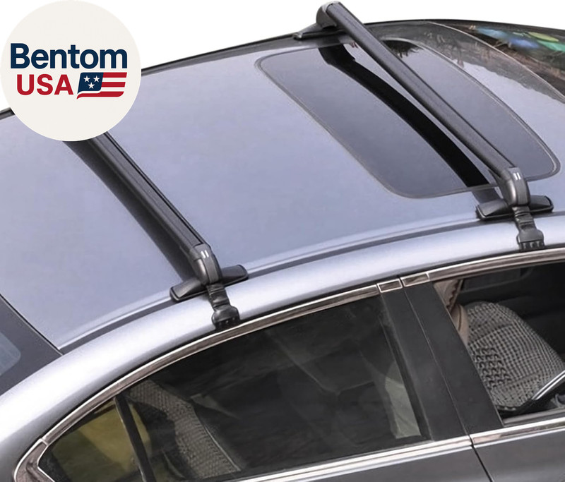 43Inch Universal Car Roof Rack, Aluminum Car Roof Rack Cross Bars, Anti-Theft Lo