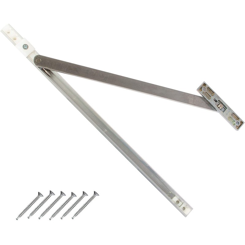 uPVC Door Restrictor 90 Degree Stainless Steel Arm Stay Hold Open French Doors