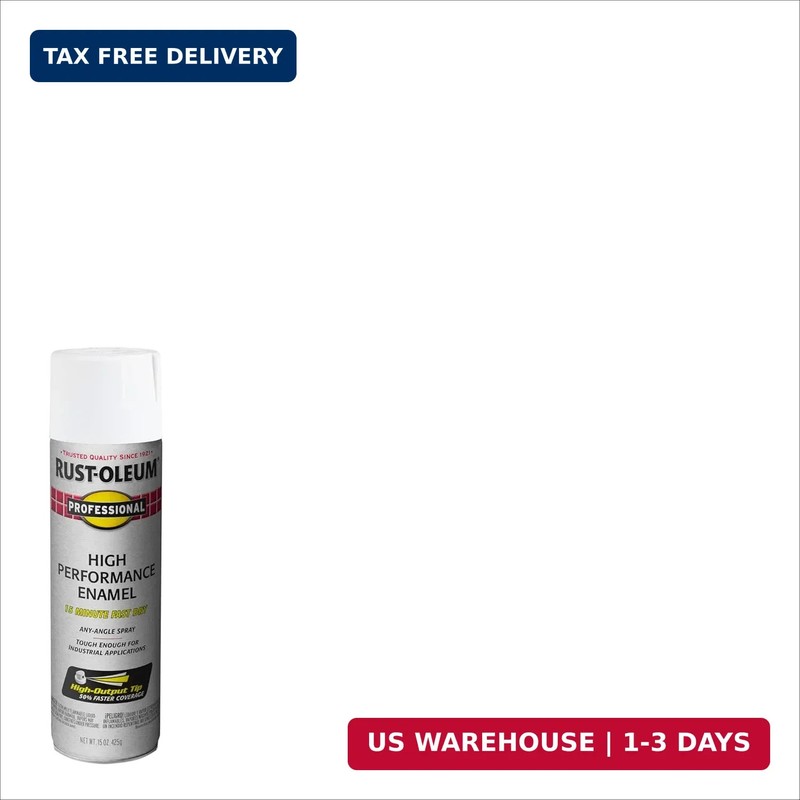 Rust-Oleum 239108 Professional High Performance Enamel Spray Paint, 15 oz, Semi- gallery