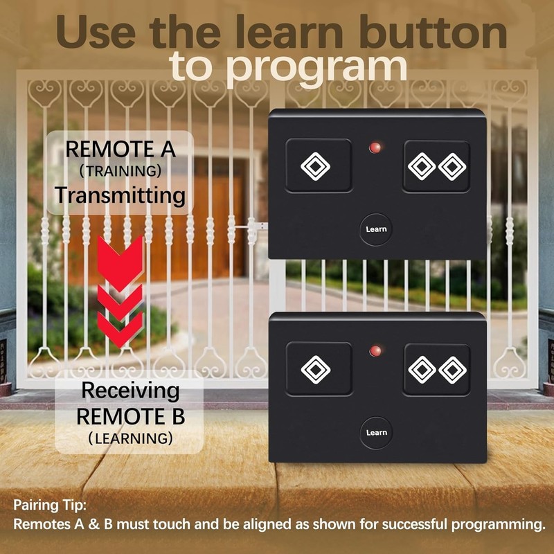 Reliable 3-Button Remote for Ghost Openers - Compatible with DD2U/DS1U (2-Pack) gallery