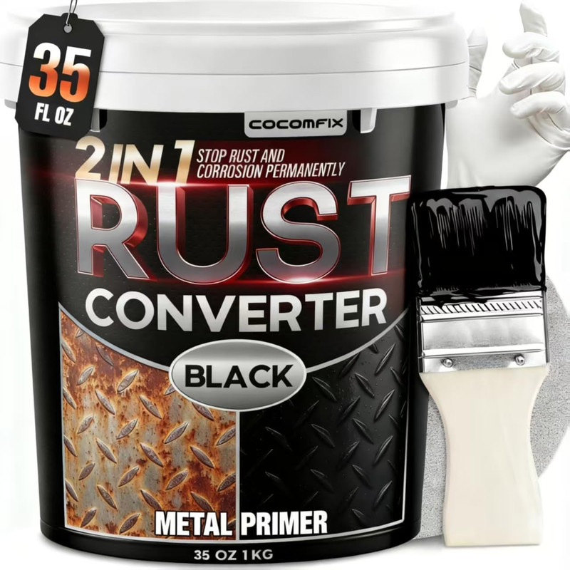 Ultra 2-In-1 Rust Converter Paint & Metal Primer, 35 Oz Heat-Stable Rust Reforme