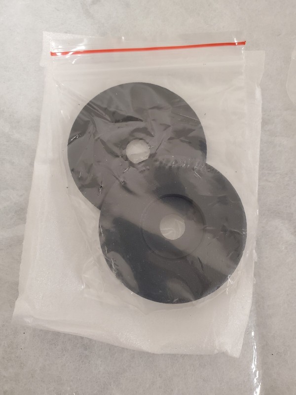 *2* 10" Round Matte Black Ladder Pull & Flush Sliding Barn Door Handle READ DESC gallery