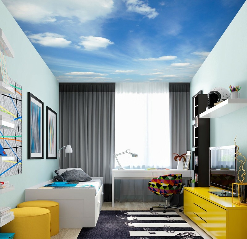 3D White Mist Cloud ZHU1305 Ceiling Wall Paper Wall Print Decal Wall Deco Zoe