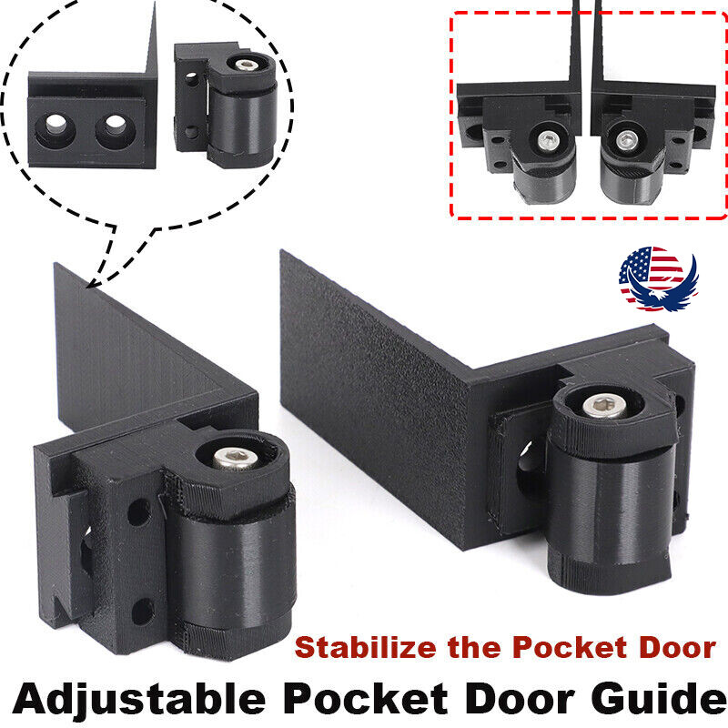 Adjustable Pocket Door Guide Door Roller to Stabilize the Pocket Door – 2PCS/SET