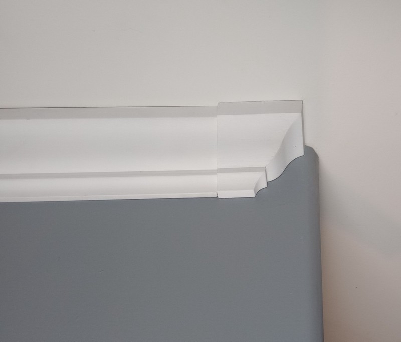 Crown Molding Corner Blocks " DECO END CAP " CHOOSE LEFT OR RIGHT gallery