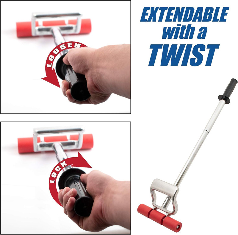 Extendable Heavy Duty Floor and Wall Roller for Laminate, LVP, Veneer, Linoleum, gallery
