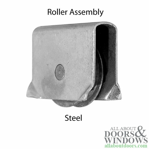 Roller Assembly (Grooved) – Sliding Windows, Showcase / Storm – Steel