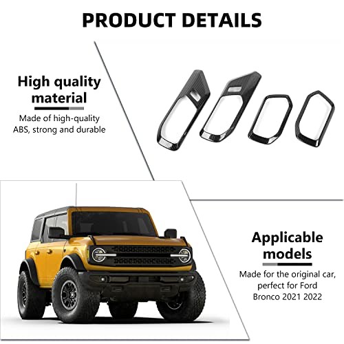 Inner Door Handle Cover Trim Compatible with 2021-2026 Ford Carbon Fiber gallery