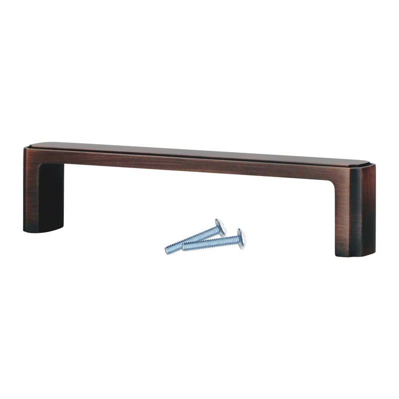 Transitional 5-1/32″ Brushed Oil-Rubbed Bronze Cabinet Handle Pull P077128BORB