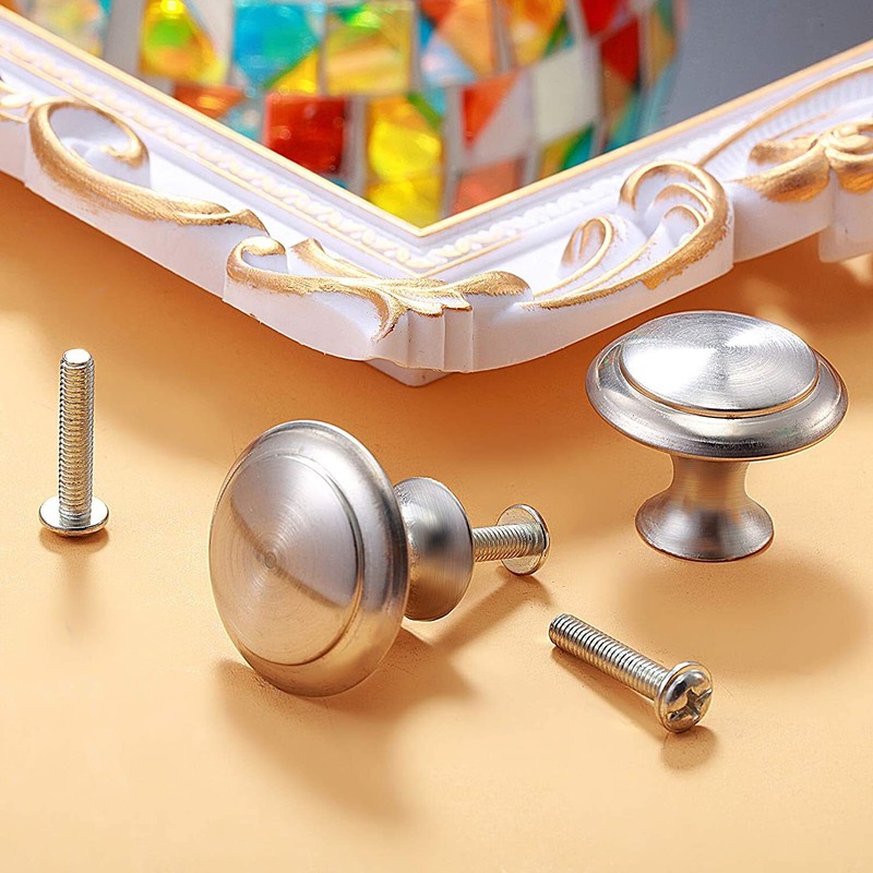 Lot 200PC Silver Modern Kitchen Cabinet Door Handles Drawer Pulls Knobs Cupboard gallery