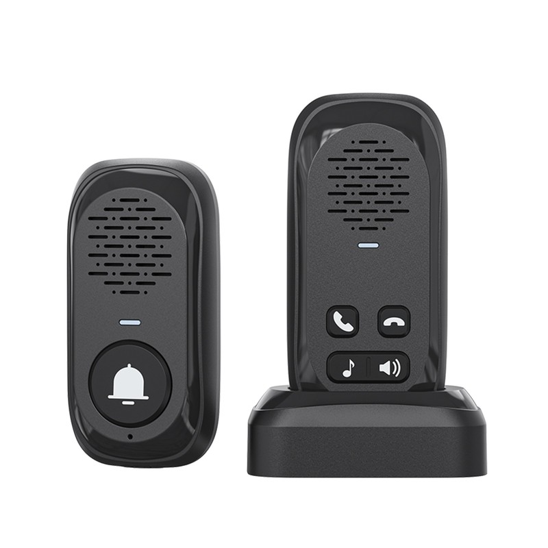 RF433 Wireless Doorbell Intercom 984ft Range IP44 Waterproof No Internet