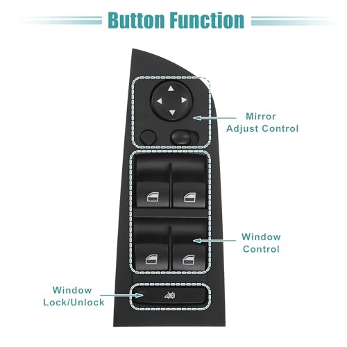 Front Left Window Switch for BMW 325i 330i 2006 M3 2008-2012 gallery