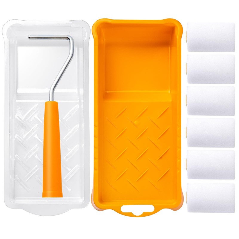 Foam Paint Roller 2 Inch Mini Paint Roller Kit 9 Pack Small Paint Roller with