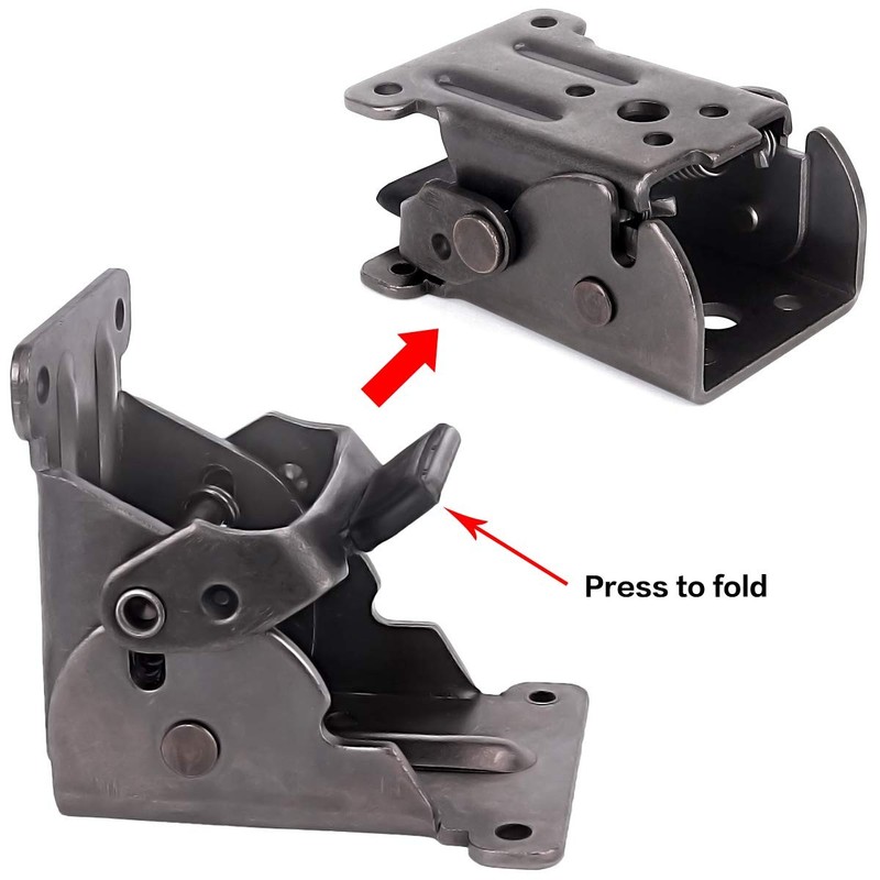 4 Pack Locking Hinge for Folding Table Brackets, Heavy Duty Folding Brackets ... gallery