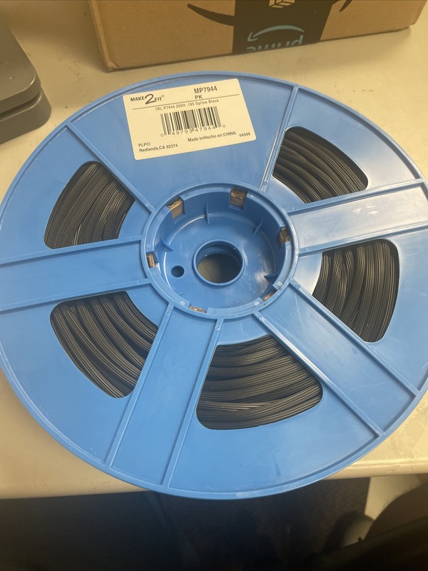 -Line MP7944 Screen Retainer Spline.185-in3/16-in Black 1 Roll of 250 feet