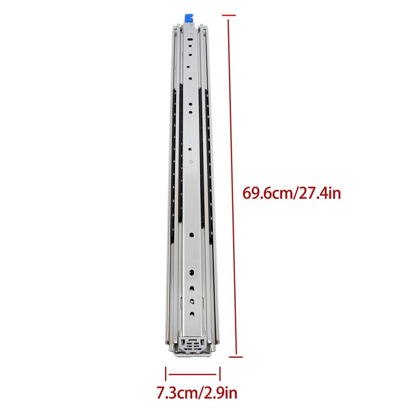 26 Inch 500lb Load Drawer Slides with Lock - Full Extension Ball Bearing gallery
