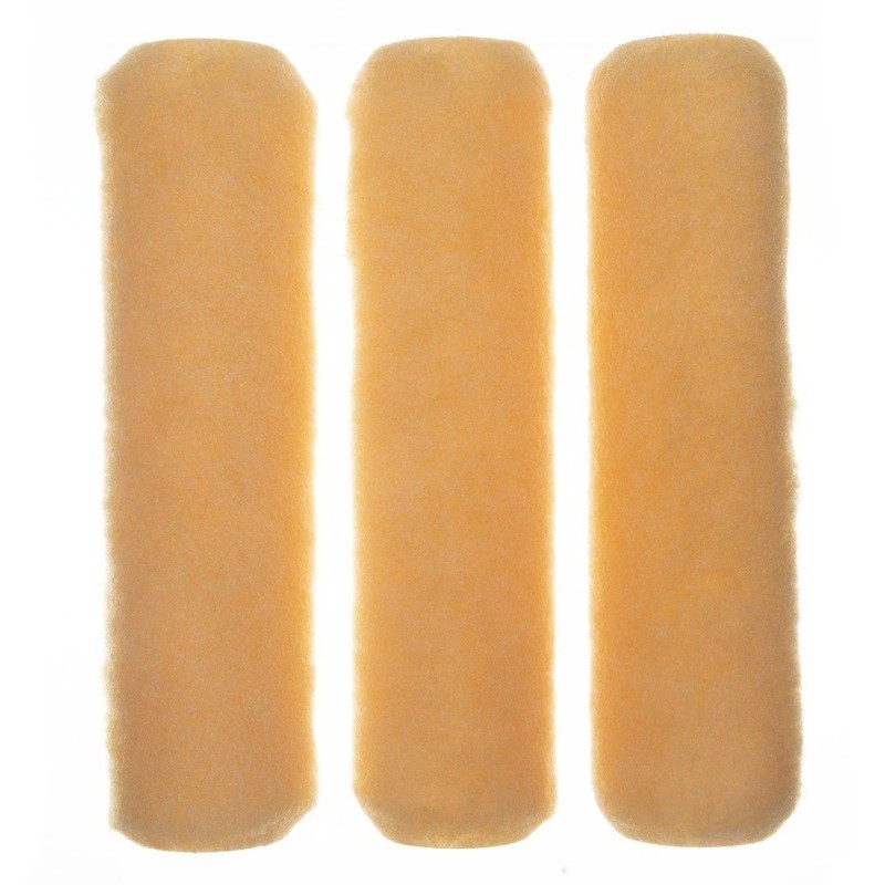 Knit Polyester Roller Cover 9 Inch x 3/8 Inch Nap 3 Pack for Painting and Smooth gallery