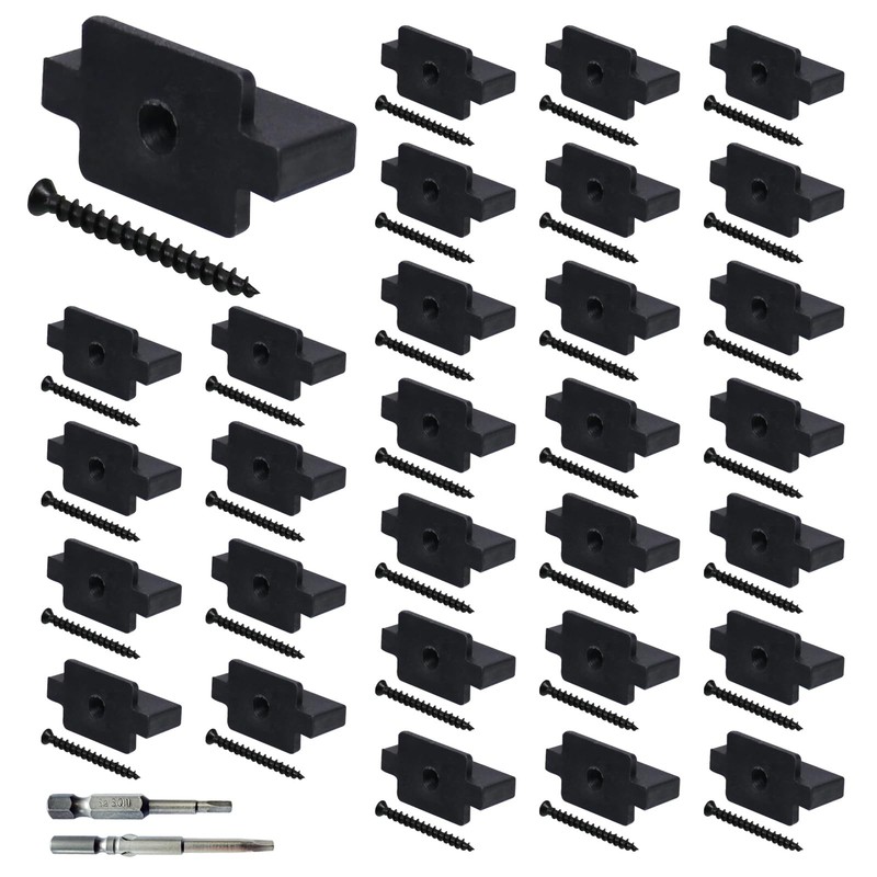 Jiuzilih 1000Pcs Hidden Deck Fasteners For Composite Decking Boardshidden