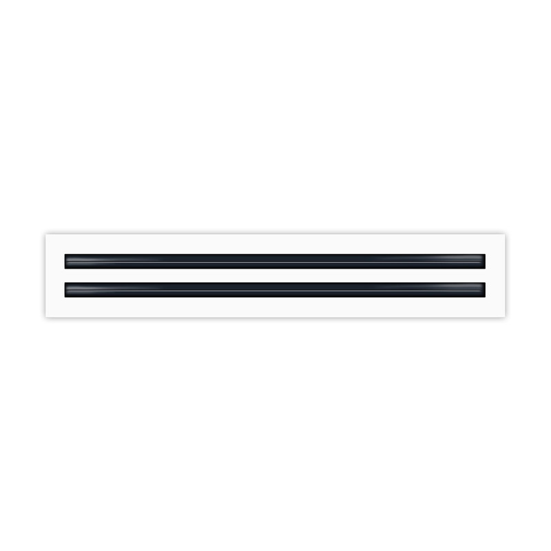 Buildmart – 24 Linear Slot Diffuser – 2 Slot Double Slot – White Decorative Air