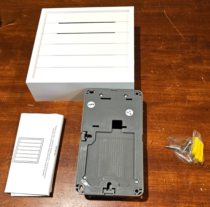 Defiant Wireless or Wired Doorbell Chime White Bead Board Finish gallery