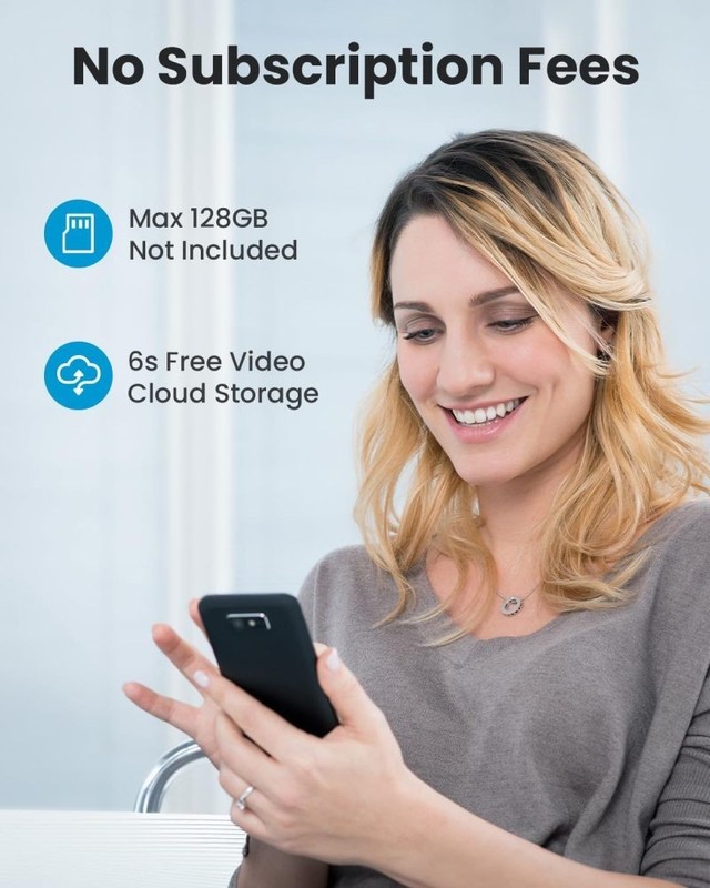 Doorbell Camera Wireless No Subscription, 2K 3MP HD View, 2-Way Talk, with Chime gallery