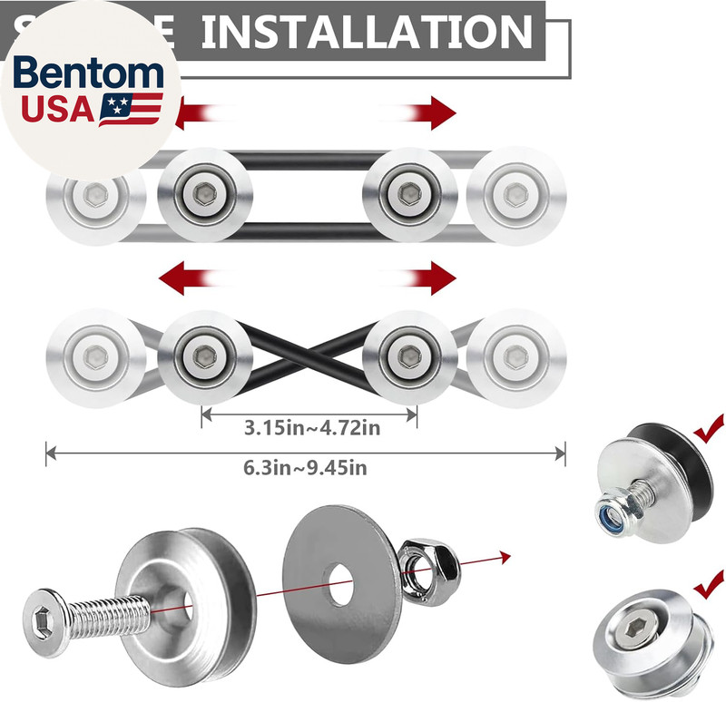 Universal Bumper Clips, Front Rear Bumper Quick Release Kit, Bumper Holders for gallery