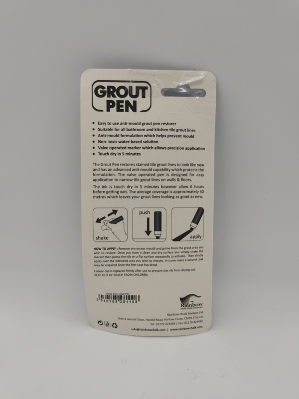 Grout Pen White Tile Paint Marker: Waterproof Tile Grout Colorant and Sealer Pen gallery