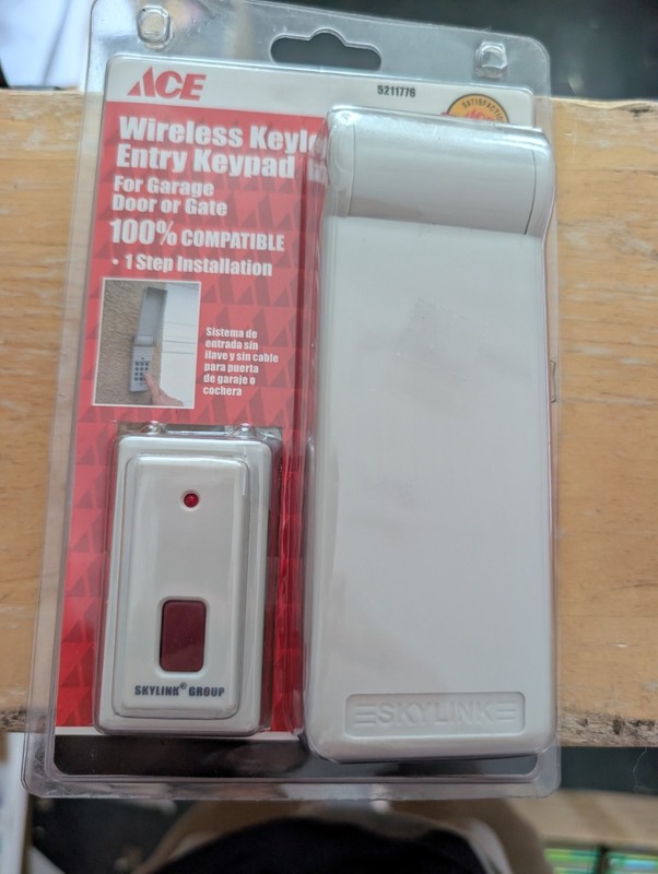 ACE Skylink Wireless Keyless Entry Keypad Garage Door Gate Opener GTR NOS