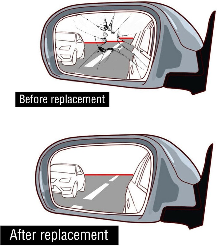Passenger Right Side Replacement Mirror Glass for 2004-2009 Vehicle Model gallery