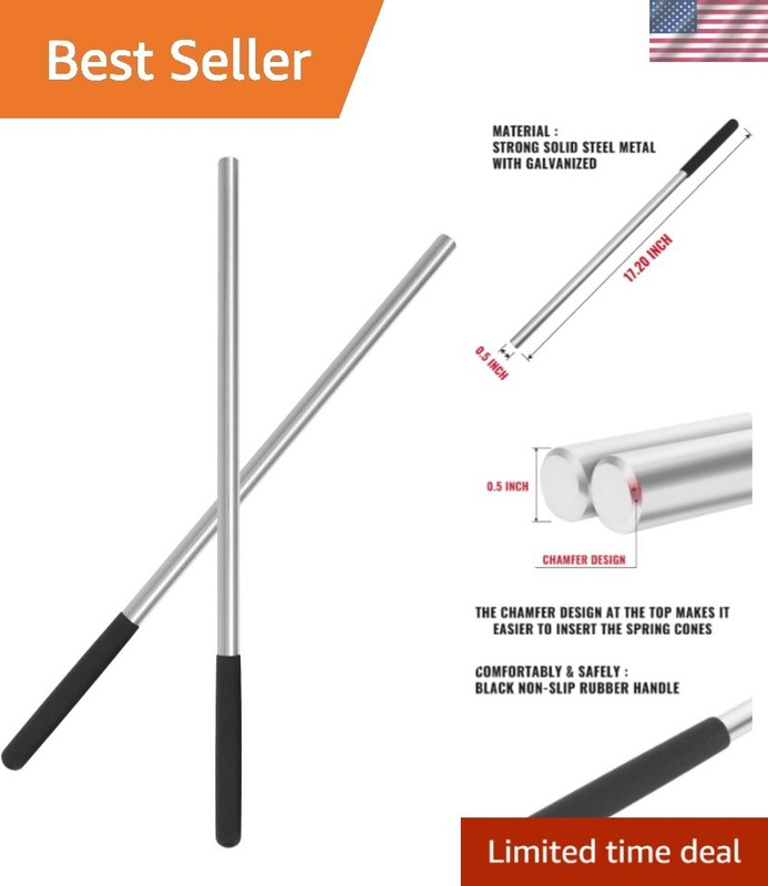 One Pair 17.2 Inch Torsion Spring Winding Rods with Non-Slip Handle,1/2 Inch …