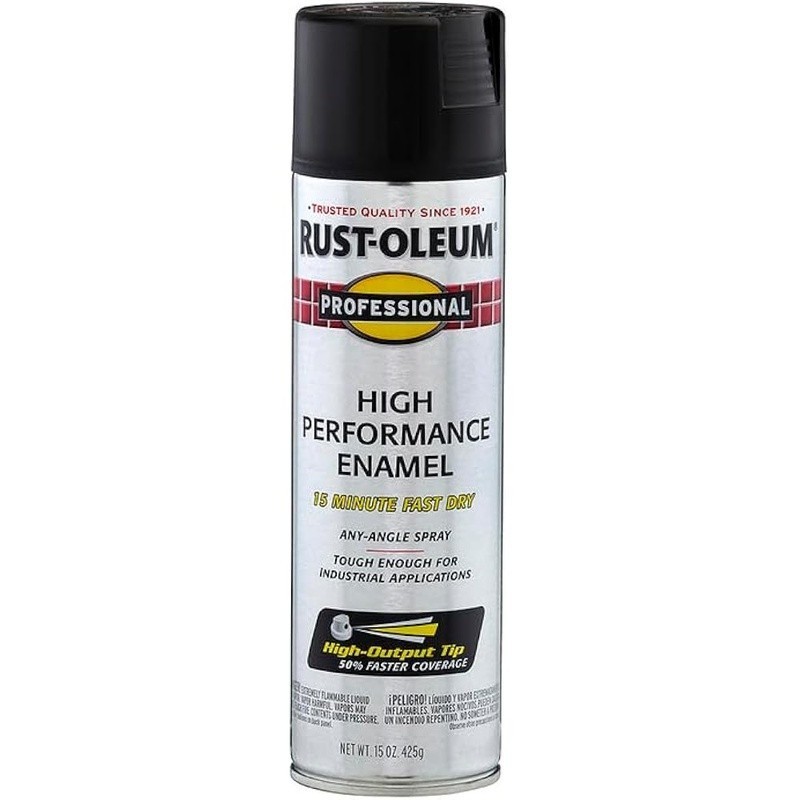 Oil-Based Enamel Spray Paint Rust Resistant Flat Black Metal Wood Concrete New gallery