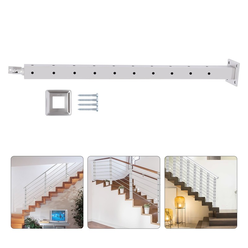 Stainless Steel Handrail Railing Floor-mount Stair Hand Rails for Outdoor Steps
