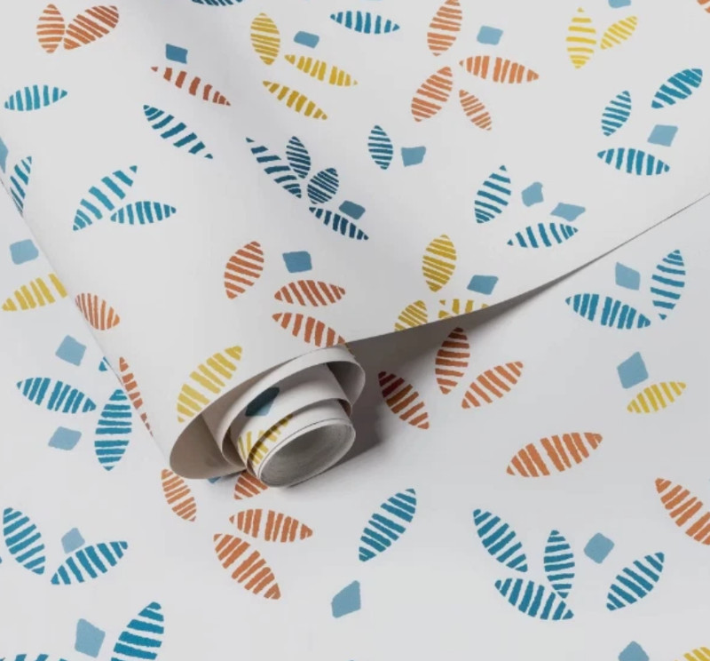 Tossed Leaves Wallpaper - Threshold: Removable Vinyl, Self-Adhesive 2 pack gallery