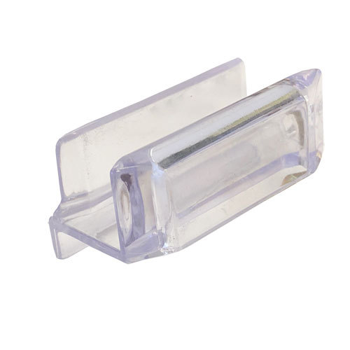 Clear Acrylic Sliding Shower Door Bottom Guide with Screw gallery