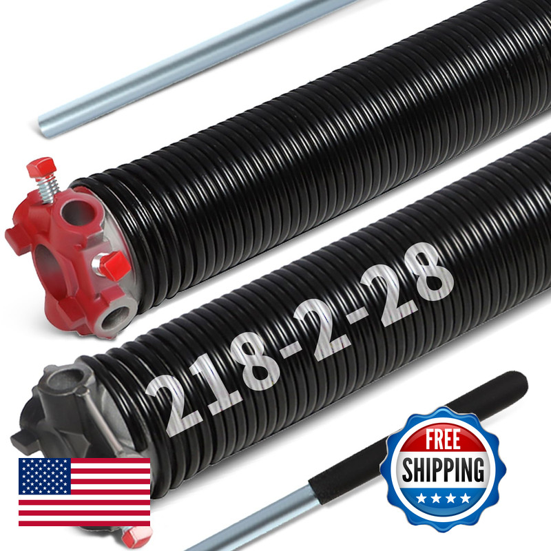 Aspaton 1 Pair Garage Door Torsion Springs 2 Minimum 16000 Cycles 2 Non-Slip