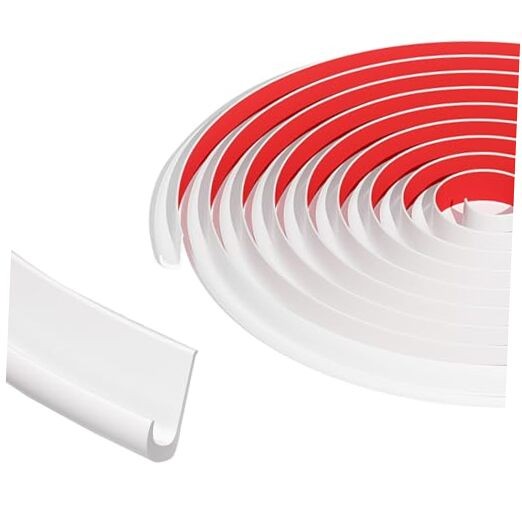 16 FT 3/4 Inch White PVC RV Rain Gutter Compatible with mini Gutters for