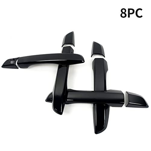 Door Handle Covers Trim Compatible 10th Gen Civic No Smart keyhole Glossy Black gallery