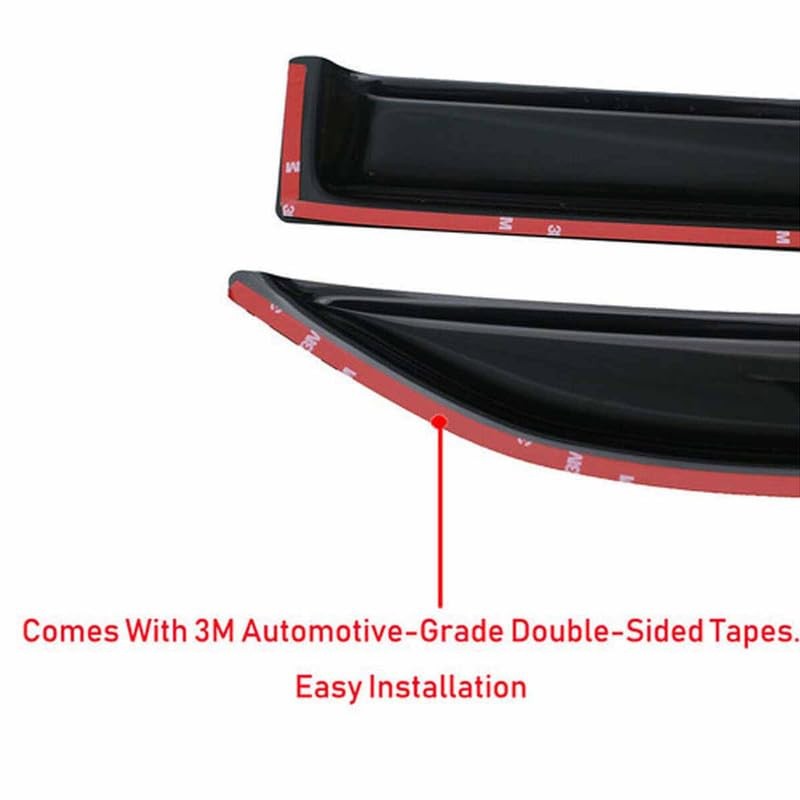 Window Deflector Tape-on Compatible with 1998-2004 Frontier Smoke Window Vent gallery