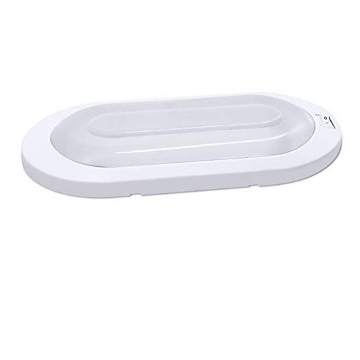 12V LED Bright RV Pancake Light Surface Mount, DDS01 3400K Warm White Light