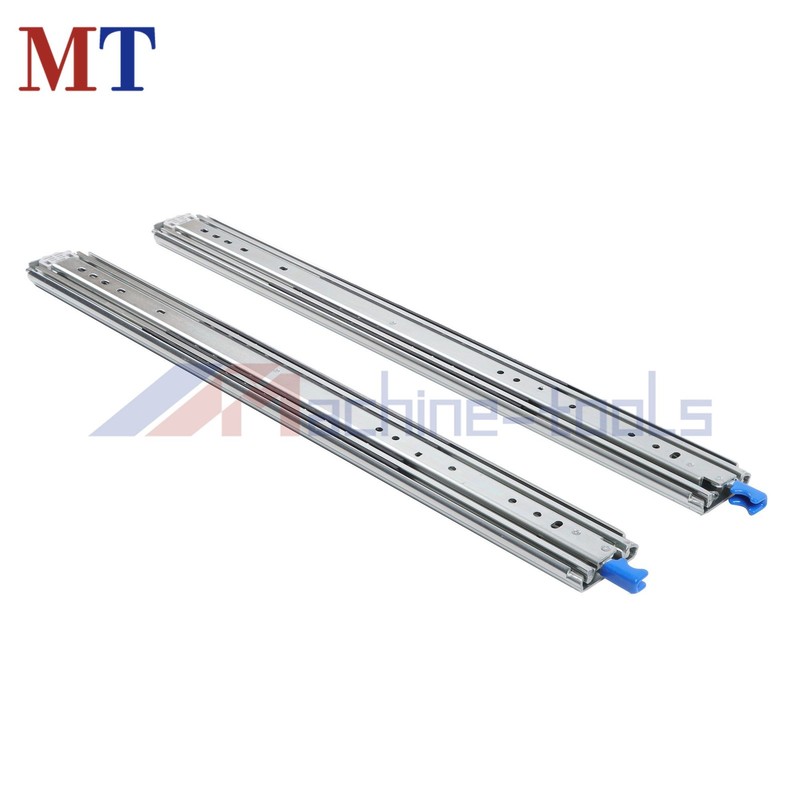 500lb Heavy Duty Locking Drawer Rails 28″ Full Extension Ball Bearing Slides