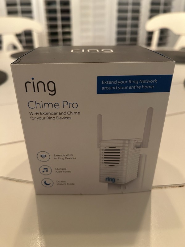 Ring Chime Pro Wi-Fi Extender & Chime Accessory For Ring Doorbell Cameras
