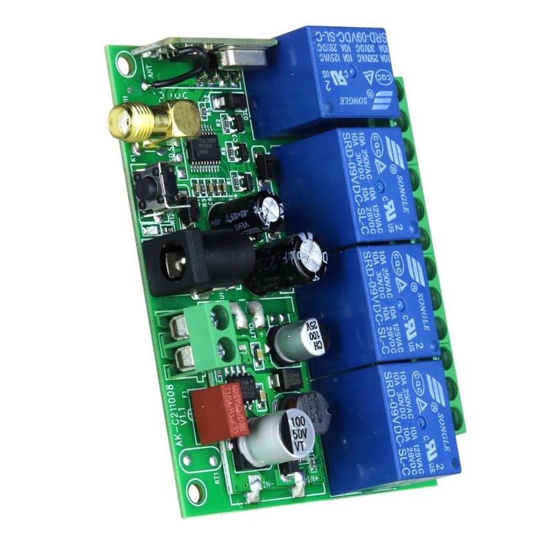 DC 12V 24V 36V 4CH Remote Control Switch 433Mhz 10A Wireless Remote Control S... gallery