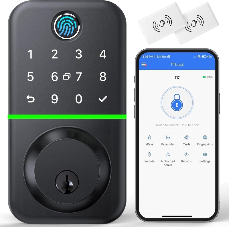 Durable Weatherproof Smart Lock: Keypad & App Control for Front Entry Security gallery