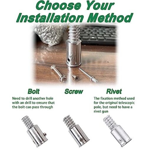 Metal 3/4" (.75) Threaded Tips Replacement Kits for Telescopic 3/4 in 1 gallery