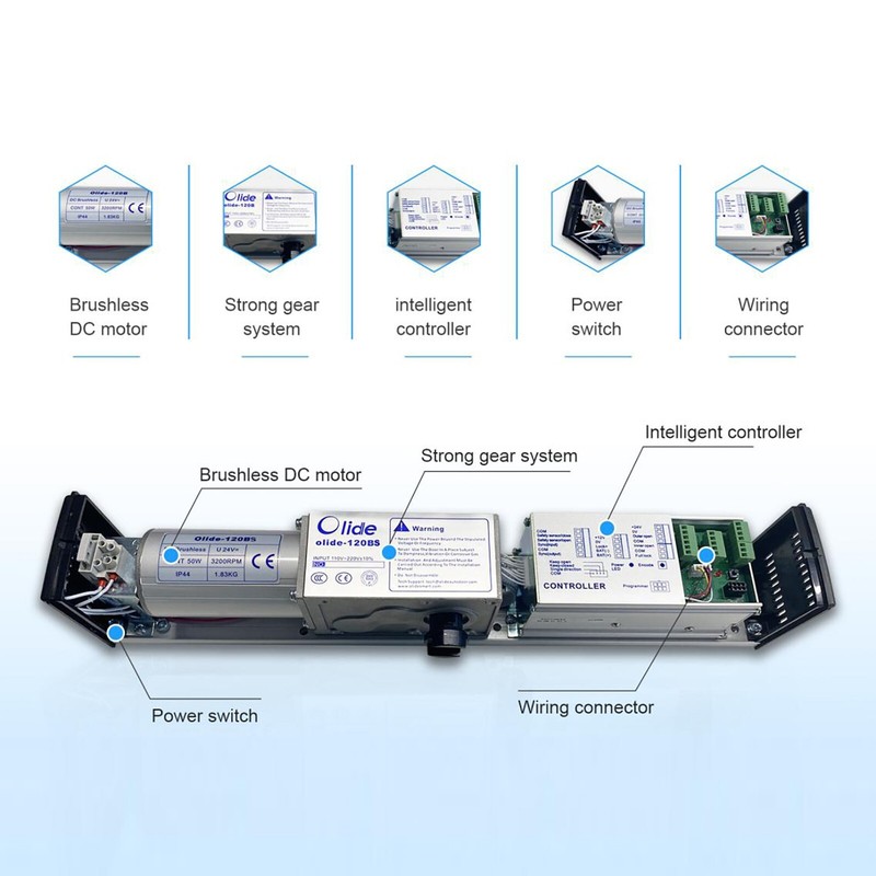 Touchless Commercial Automatic Door Opener with 304 Stainless Steel Hand Sensor gallery