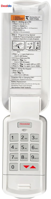 OKP-BX Wireless Overhead Door Keypad – Compatible with Legacy Python Odyssey Des