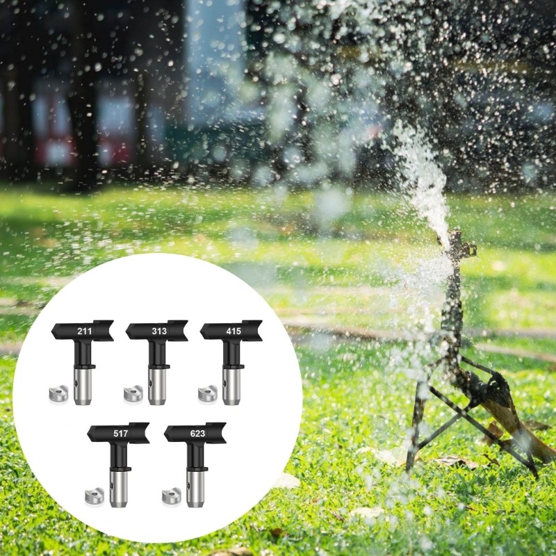 Professional Paint Sprayer Nozzle Set Multiple Use AntiClog Design Paint Guns gallery