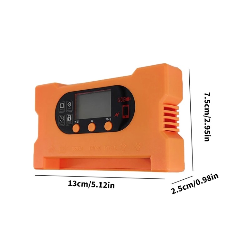 Solar Charge Controller 12V 24V Auto Solar Panel Charge Regulator Double USB gallery