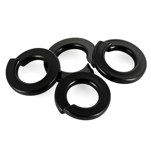 Black Spring Lock Washer, 304 Stainless Steel, Black Coating Split Lock M8 50 gallery